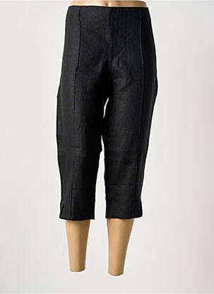 Pantacourt coupe droite taille normale noir MALOKA femme