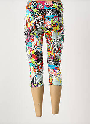 Pantacourt stretch taille normale blanc MALOKA femme