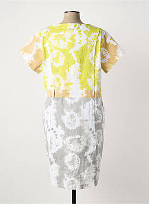 Robe mi-longue manches courtes manches courtes vert AGATHE & LOUISE femme