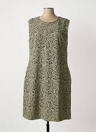 Robe mi-longue sans manche sans manche vert PAUL BRIAL femme