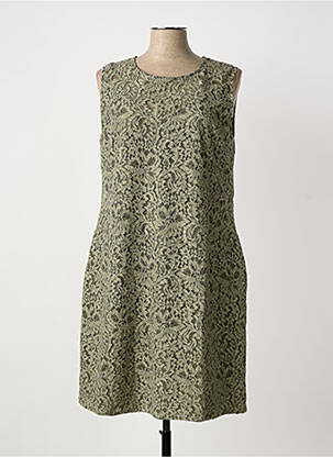 Robe mi-longue sans manche sans manche vert PAUL BRIAL femme