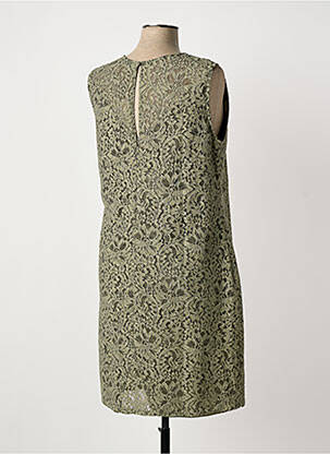 Robe mi-longue sans manche sans manche vert PAUL BRIAL femme