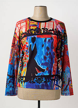 Pull coupe cintrée manches longues noir MALOKA femme