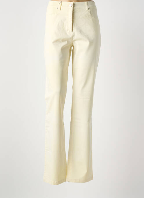 Pantalon droit stretch taille normale beige PAUL BRIAL femme