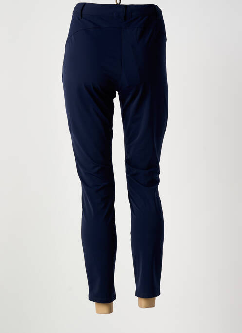 Pantalon 7/8 stretch taille normale bleu MALOKA femme