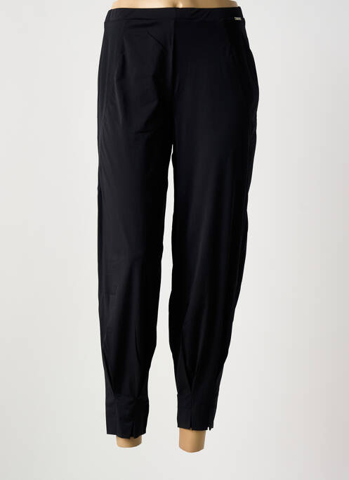 Pantalon slim taille élastique taille normale noir MALOKA femme