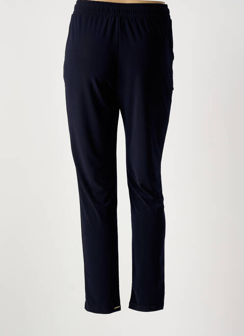 Pantalon slim taille élastique taille normale bleu MALOKA femme