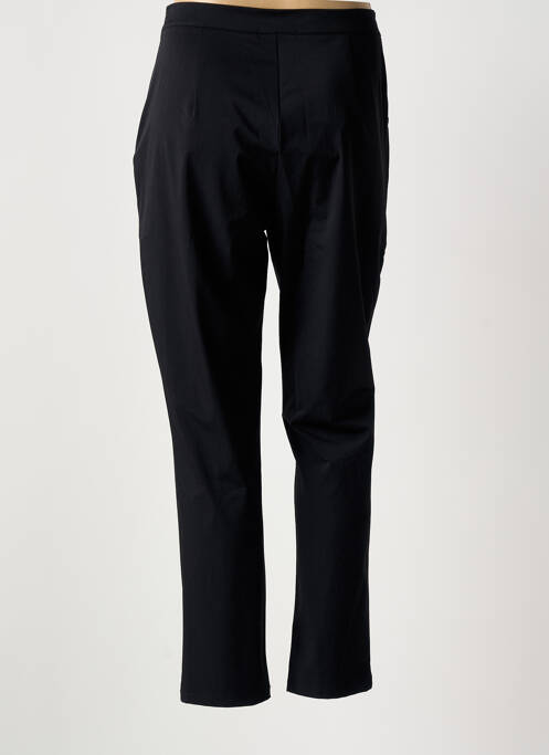 Pantalon slim tissage popeline taille normale noir MALOKA femme