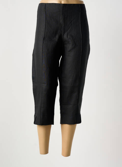 Pantacourt coupe droite taille normale noir MALOKA femme