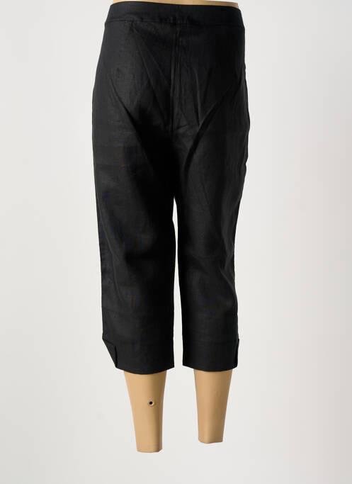 Pantacourt coupe droite taille normale noir MALOKA femme