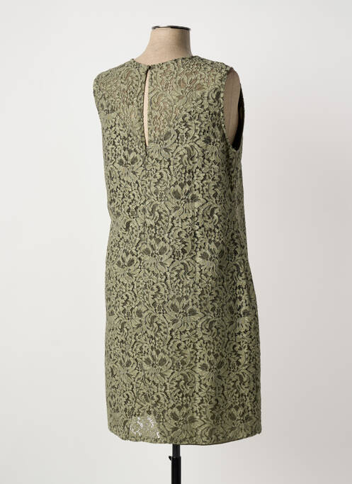 Robe mi-longue sans manche sans manche vert PAUL BRIAL femme