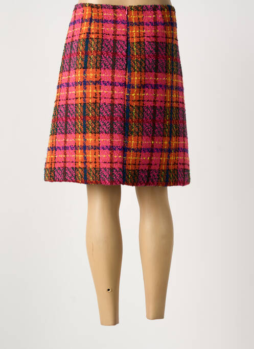 Jupe mi-longue rose PAUL BRIAL femme