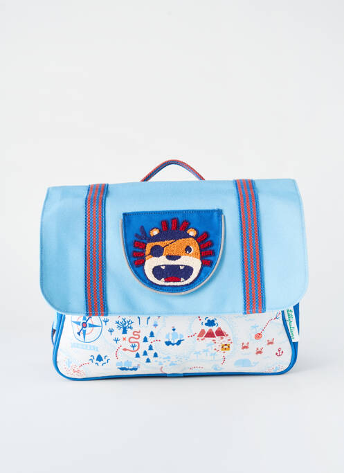 Cartable imprimé fantaisie bleu LILLIPUTIENS garcon