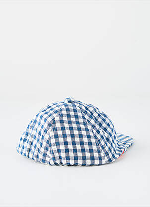 Casquette imprimé carreaux bleu BOBOLI garcon