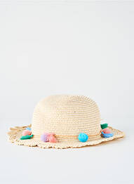 Chapeau forme chapeau paille beige SOUZA fille