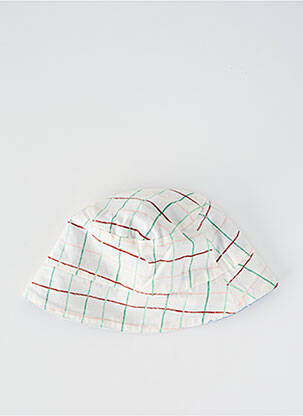 Chapeau imprimé carreaux bleu MOULIN ROTY garçon