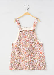 Robe courte tissage popeline sans manche rose SO FAMILY fille