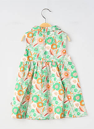 Robe courte sans manche sans manche vert MOULIN ROTY fille