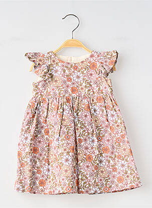 Robe courte manches courtes manches courtes rose SO FAMILY fille
