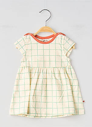 Robe courte manches courtes manches courtes beige MOULIN ROTY fille