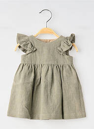 Robe courte manches courtes manches courtes vert SO FAMILY fille