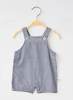 Salopette tissage popeline sans manche bleu MOULIN ROTY garçon