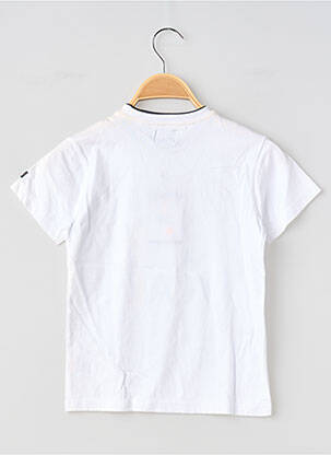 T-shirt sérigraphie floquée manches courtes blanc ELLE EST OU LA MER garçon