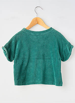 T-shirt coupe droite manches courtes vert SO FAMILY garçon