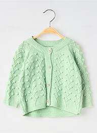 Gilet manches longues coupe cintrée vert MOULIN ROTY enfant