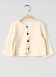 Gilet manches longues coupe droite beige SO FAMILY enfant
