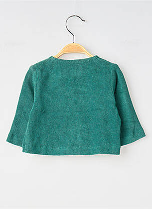 Gilet manches longues coupe droite vert SO FAMILY enfant