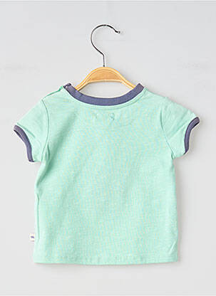 T-shirt sérigraphie floquée manches courtes bleu MOULIN ROTY enfant