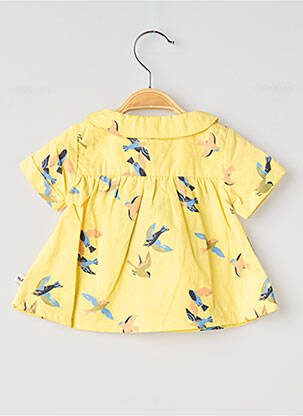 Chemisier manches courtes manches courtes jaune MOULIN ROTY fille