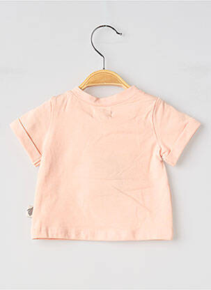 T-shirt stretch manches courtes rose MOULIN ROTY fille