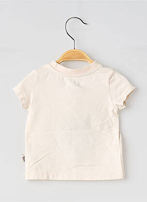 T-shirt sérigraphie floquée manches courtes beige MOULIN ROTY enfant