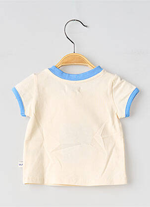 T-shirt stretch manches courtes beige MOULIN ROTY garçon