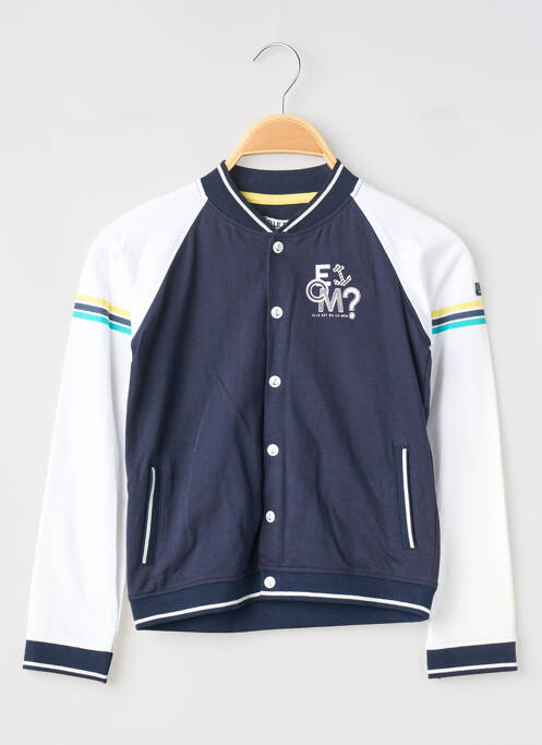 Veste casual manches longues bleu ELLE EST OU LA MER garcon