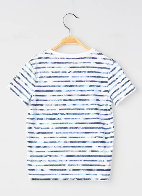 T-shirt coupe droite manches courtes blanc ELLE EST OU LA MER garcon