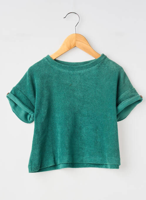 T-shirt coupe droite manches courtes vert SO FAMILY garcon
