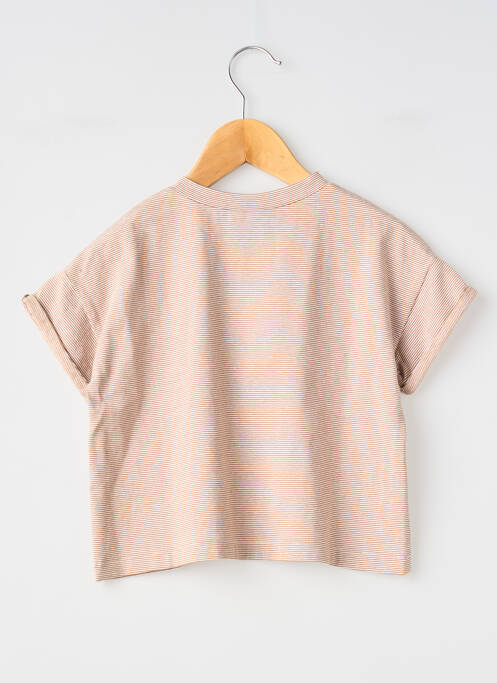 T-shirt coupe droite manches courtes marron SO FAMILY garcon