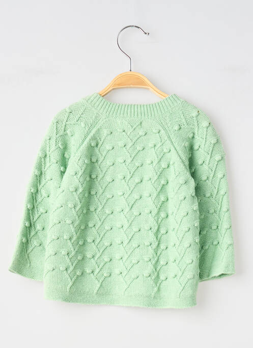 Gilet manches longues col rond vert MOULIN ROTY enfant