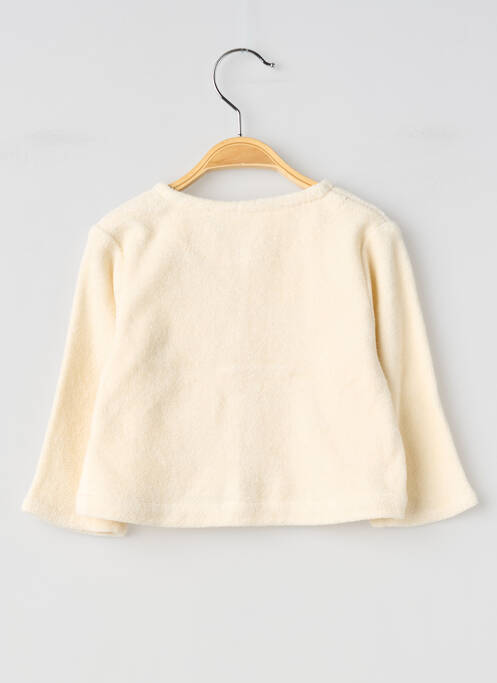 Gilet manches longues col rond beige SO FAMILY enfant