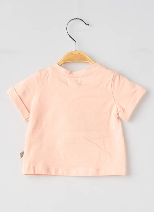 T-shirt stretch manches courtes rose MOULIN ROTY fille