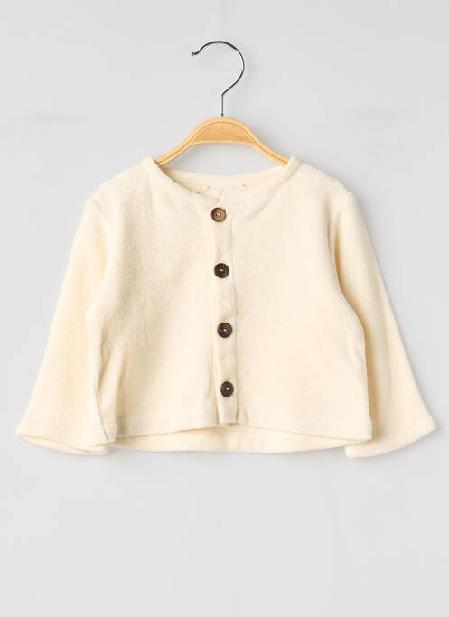 Gilet manches longues beige SO FAMILY enfant