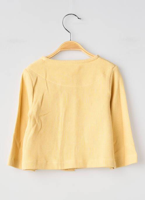 Gilet manches longues jaune SO FAMILY enfant