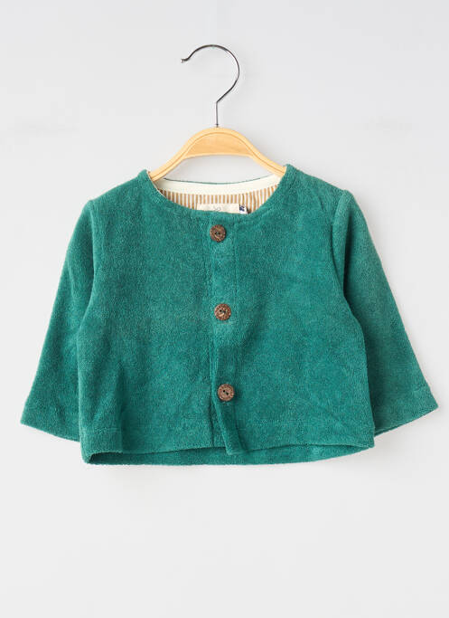 Gilet manches longues vert SO FAMILY enfant