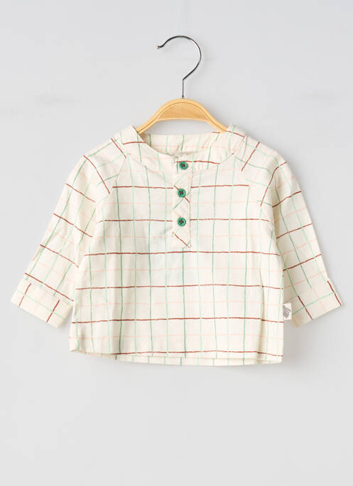 Chemise manches longues beige MOULIN ROTY enfant