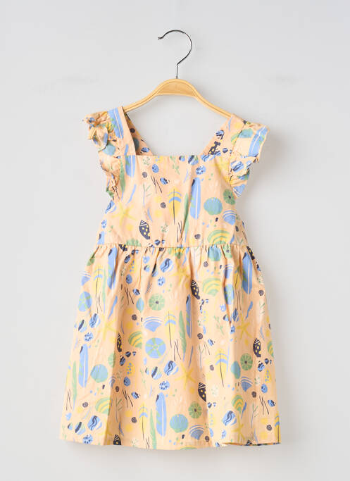 Robe courte orange MOULIN ROTY fille