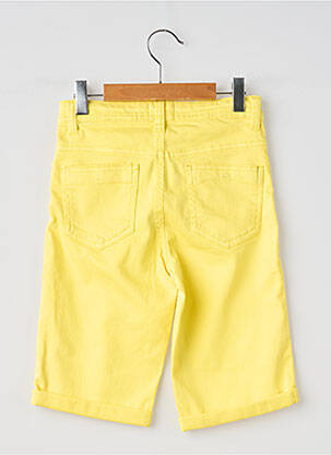 Bermuda tissage denim taille ajustable jaune ELLE EST OU LA MER garçon