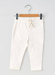 Pantalon slim stretch taille élastique blanc LITTLE DUTCH fille